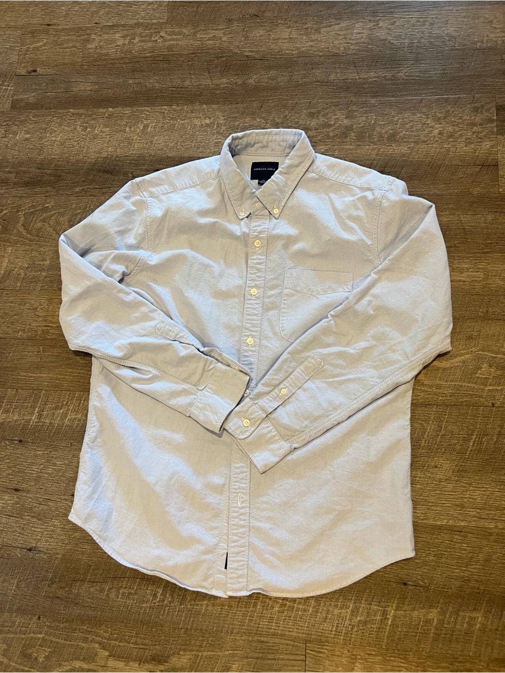 American Eagle Outfitters Light Blue Button-Down Shirt